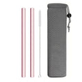 Axyaa Glass Straws Straight Reusable Drinking Straw for Bubble Tea & Smoothies