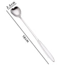 Axyaa Stainless Steel Long Handle Mini Spoon for Dessert Coffee Ice Cream