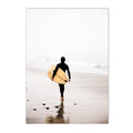 Axyaa Surfboard Coconut Tree Wall Art Poster Set for Chic Living Room Decor