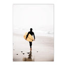 Axyaa Surfboard Coconut Tree Wall Art Poster Set for Chic Living Room Decor