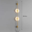 Axyaa Modern LED Wall Lamp Gold Black Bracket Light for Living Room & Restaurant
