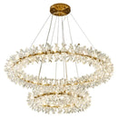 Axyaa Luxury Crystal LED Chandelier Circular Pendant Lamp - Modern Designer Lighting