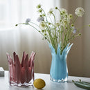 Axyaa Geometric Glass Bud Vase & Storage Container for Home Décor & Organization