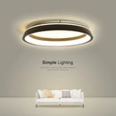 Axyaa Modern LED Ring Chandelier for Living Room Bedroom Balcony Flush Mount Ceiling Lights