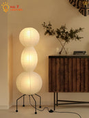 Wabi-sabi Rice Paper Floor Lamp LED E27 for Home Decor, Axyaa Brand