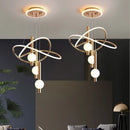 Axyaa LED Light Chandelier Dimmable Decorative Ball for Living Room, Bedroom & Dining Room
