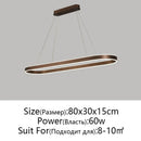 Axyaa Nordic LED Aluminum Ceiling Chandelier for Kitchen Living Room