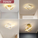 Axyaa LED Ceiling Light: Modern Minimalist Chandelier for Bedroom, Balcony, Corridor - AC110V-220V