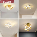 Axyaa LED Ceiling Light: Modern Minimalist Bedroom Balcony Chandelier Corridor Fixture