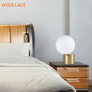 Axyaa Glass Ball Brass Table Lamp for Living Room Bedroom Study Bedside