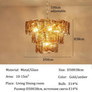 Axyaa Vintage Green Glass Crystal Chandelier Pendant Lamp for Living Room Bedroom