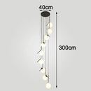 Axyaa Nordic Stair Chandelier, Living Room Pendant Lights, Ceiling Light, Indoor Lighting