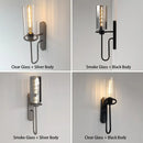 Luxury Nordic Glass LED Wall Sconce by Axyaa - Elegant Hotel Bedroom Vanity Light