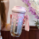 Axyaa Sakura Titanium Thermal Water Bottle - Stainless Steel Vacuum Tumbler