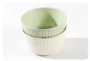 Axyaa Ceramic Rice Bowl Set - Vertical Pattern Tableware - 4pcs Bowl Home