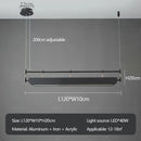 Axyaa Modern LED Pendant Light for Dinning Room, Nordic Linear Hanging Lamp