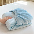 Axyaa Warm Flannel Fitted Bed Sheet, Coral Fleece Mattress Cover