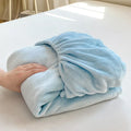 Axyaa Warm Flannel Fitted Bed Sheet, Coral Fleece Mattress Cover, Plush Comfort, Autumn/Winter Bedding