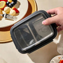Axyaa Stainless Steel Divided Bento Lunch Box - Portable & Sealed
