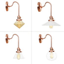 Axyaa Glass LED Wall Sconce Lights - Scandinavian Classic Design
