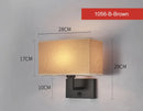 Axyaa LED Fabric Wall Sconce with Switch for Bedroom Living Room Hotel Home