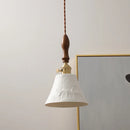 Axyaa Ceramic LED Pendant Light: Modern Hanging Lamp for Home Decor