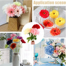 Axyaa Silk Gerbera Dahlia Fake Flowers for DIY Wedding Party Bouquet Decoration