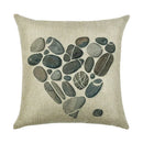 Axyaa Linen Pillowcase 45*45cm for Household Sofa Decor - Love Letter Series
