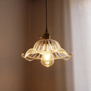 Axyaa Green Stripe Glass Pendant Lamp for Home Decor and Lighting