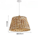 Axyaa Wabi Sabi Pendant Lights: Elegant Rattan Hanging Lamps for Bar Table, Living Room, and Restaurant