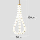 Axyaa Nordic Copper LED Chandelier for Modern Home Decor