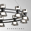 Axyaa Glass Chandelier: Nordic Luxury Ceiling Light for Living Room & Bedroom