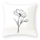 Axyaa Flower Print Sofa Pillow Cover for Decor, Car Seat, and Cute Decor Display