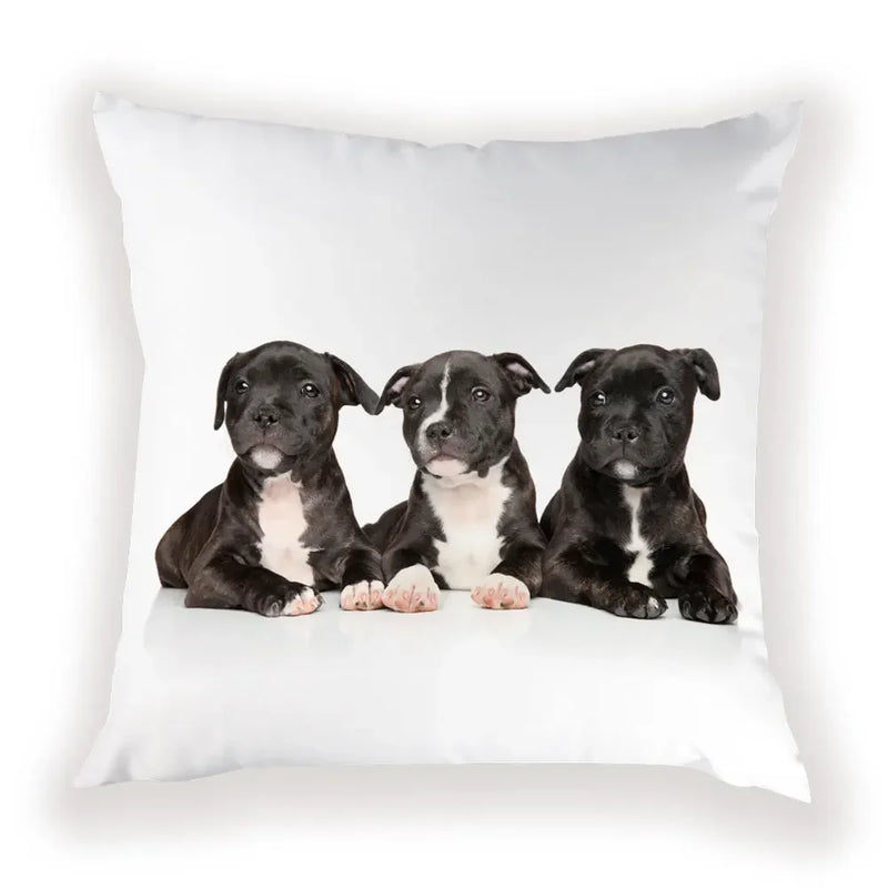 Cute Dog Cat Pillow Cover 45X45CM for Home Decor - Axyaa Brand