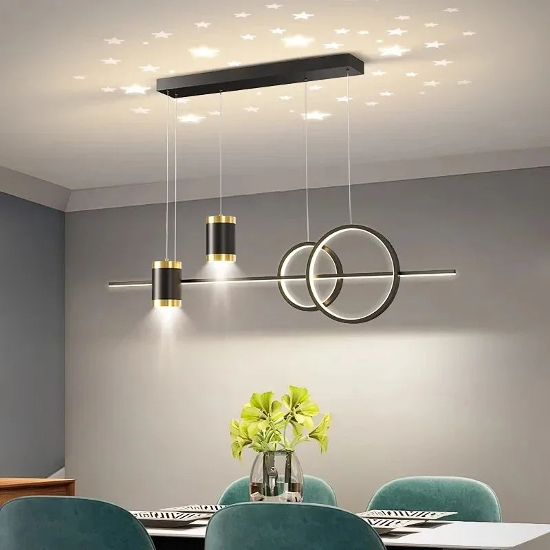 Axyaa Nordic LED Pendant Lights for Dining Table Kitchen Chandelier - Modern Minimalist Design