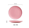 Axyaa Ceramic Western Cuisine Plate Set for Steak, Vegetables, Bread, Desserts, Breakfast