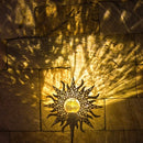 Solar Sun Garden Statue Light by Axyaa - Cracked Glass Ball LED Decor