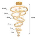 Axyaa Hall Staircase Chandelier Ceiling Lights – Exquisite Indoor Lighting Fixtures