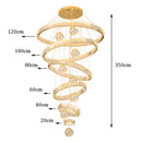 Axyaa Exquisite Hall Staircase Chandelier Indoor Ceiling Lights