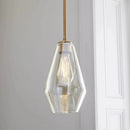 Axyaa Modern Amber LED Glass Chandelier Indoor Lighting Pendant Light