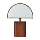 Axyaa Wood Base Wabi-sabi Living Room Lamp