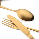 Axyaa Rainbow Stainless Steel Cutlery Set - 24 Piece Dinnerware Flatware Kit