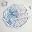 Axyaa Crystal Glass Plate Set: Dim Sum, Fruit, Salad, Dessert - Elegant and Versatile.
