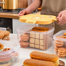 Axyaa Clear Bread Box Container: Large Capacity Airtight Crisper for Kitchen Storage