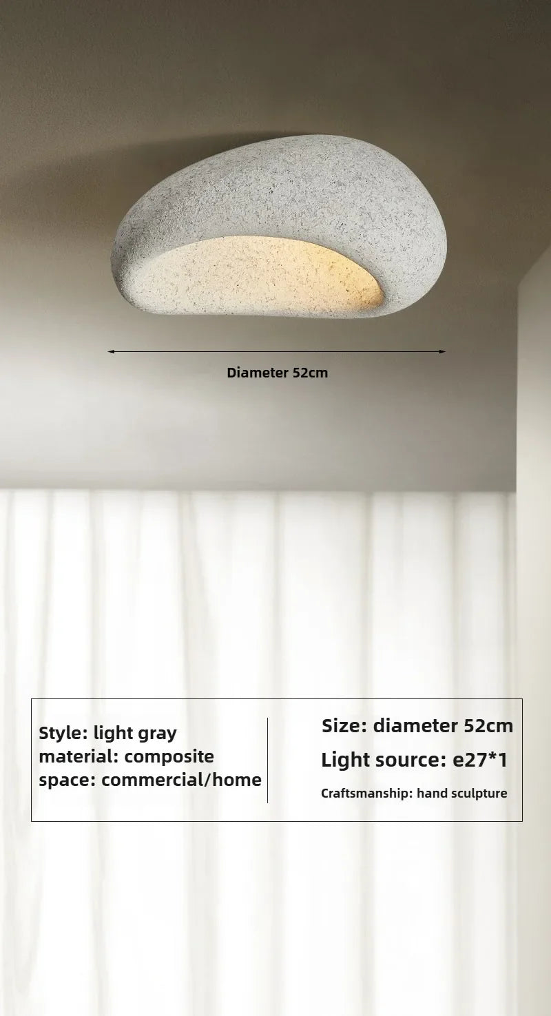 Nordic Style Wabi Sabi Ceiling Chandelier by Axyaa - Modern Art Deco LED E27 Light