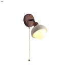 Axyaa Modern White Glass LED Wall Lights Up Down Rotate Sconce