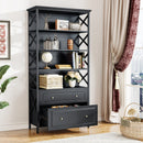 Axyaa Vertical File Cabinet with Shelves for Letter/Legal/A4 Size Files