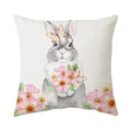 Axyaa Bunny Cushion Cover: Cartoon Rabbit Farmhouse Decor Pillowcase