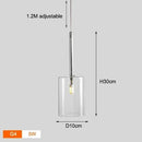 Axyaa Glass Chandelier LED Pendant Light for Modern Restaurant Bar Decor