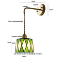 Axyaa Ceramic LED Wall Light Fixture with Pull Chain Switch